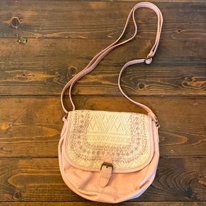 TShirt and jeans crossbody purse